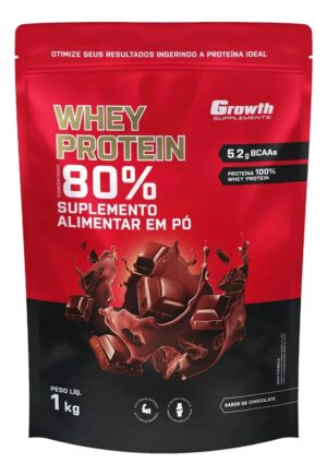 Basic Whey 1kg Growth Supplements - Chocolate