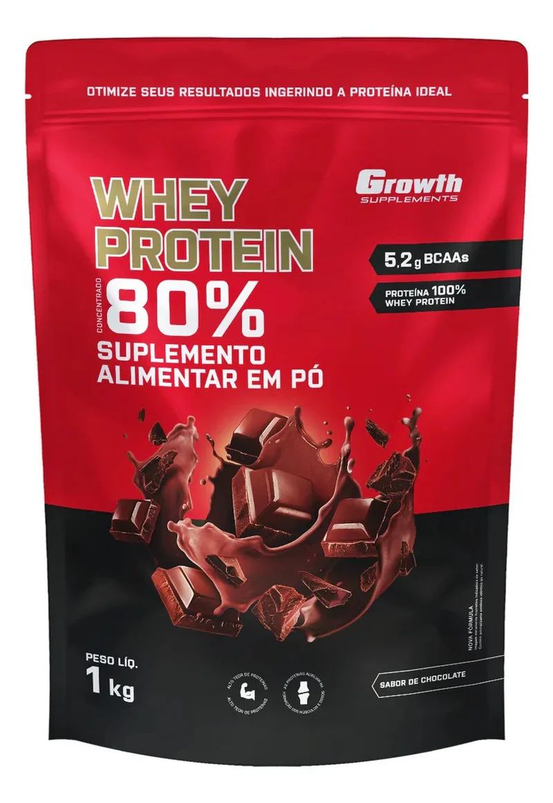 Basic Whey 1kg Growth Supplements - Chocolate